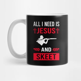 I Need Jesus And Skeet Shooting Mug